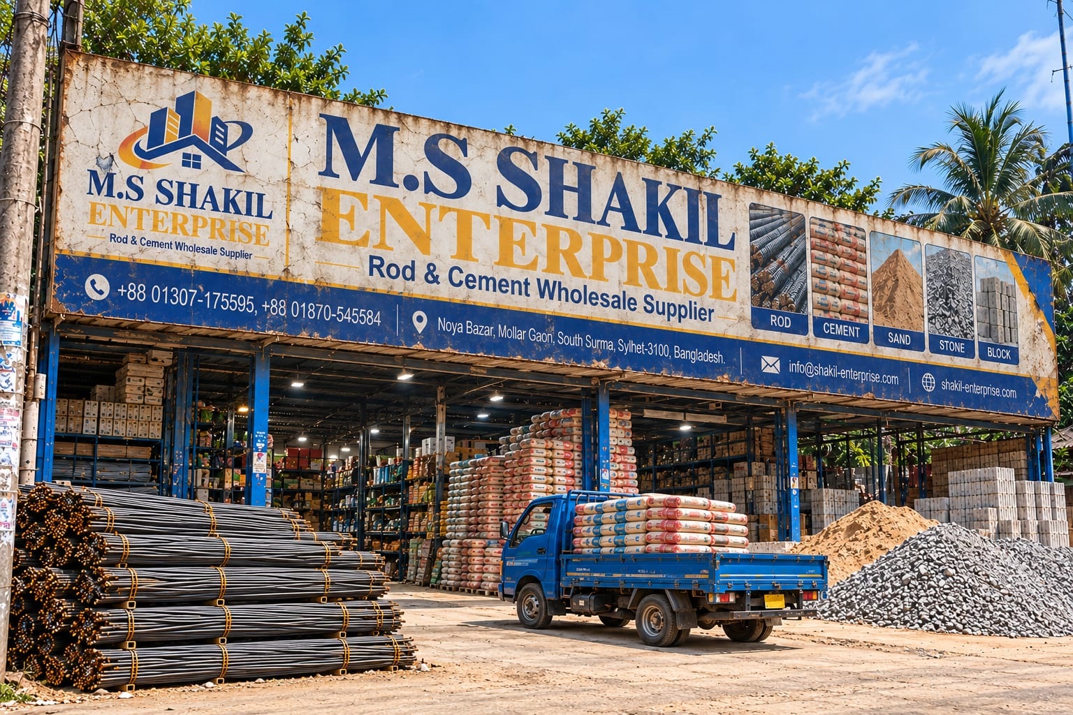 Steel construction rods
